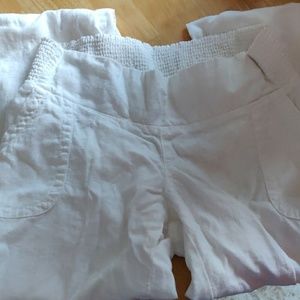 Maternity linen pants